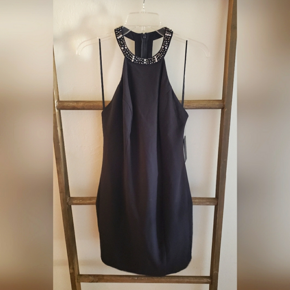 NEW GUESS Beaded Black Dress Size 6
